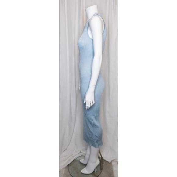 SIGNIFICANT OTHER Sofia Knit Cut-Out Back Midi Dress in Sky Blue NWT US 2 $218 - Picture 6 of 12